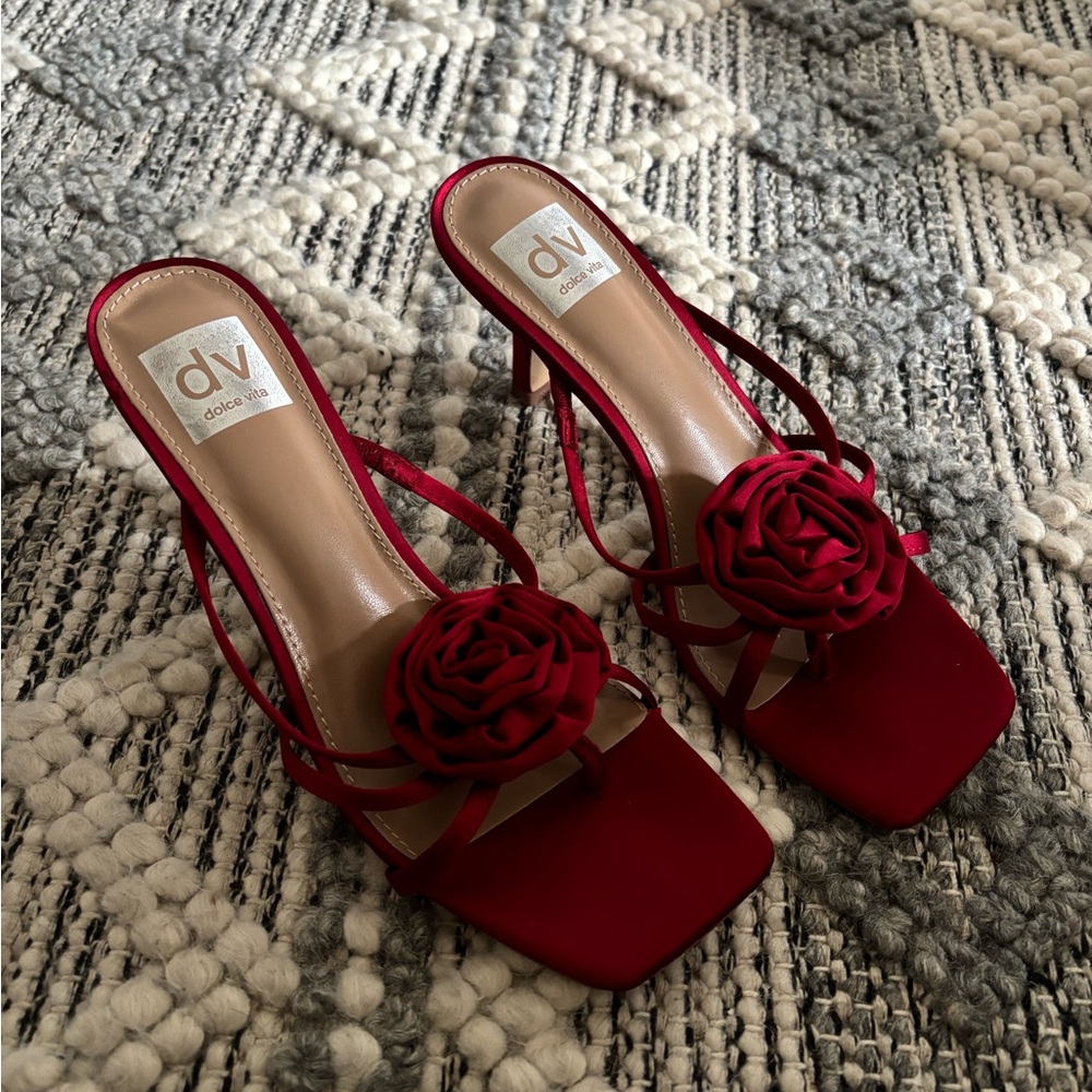 DV by Dolce Vita Red Floral Heels